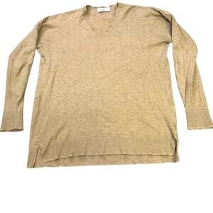 🌟3 for $35🌟 Carly Jean Los Angeles CJLA Pullover Sweater, V-Neck Camel Cashmere